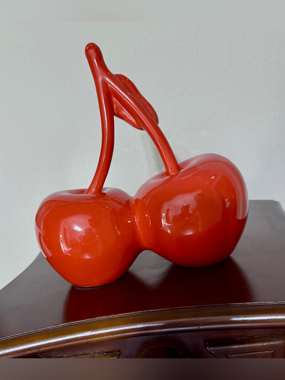 Cherry with Steam Art Deco Decor Home Table Office Fruit Display - Picture 3 of 8